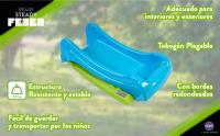 FEBER - First Slide, tobogán Infantil de tamaño pequeño y Colorido, 2 en 1, con Apertura para Manguera para Convertirse en tobogán de Agua, para niños y niñas a Partir de 1 año, Famosa - details 2