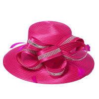 Sombrero Derby Elegante De Navidad Para Mujer Con Plumas Y Diamantes Anversa De Fiesta Casaca De Busto Broche Anversa De Busto - details 6