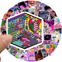 50pcs Pegatinas De Anime Para Niñas Impermeables Para Botella De Agua Portátil Patineta Decoración De Laptop Material Mixto - details 3