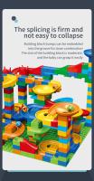 Juguetes De Bloques Creativos Para Niños DIY Con Carreras De Mármol Laberinto De Bolas Interacción Padres-Hijos Bloques De Construcción Subtamaño MEIZHI - details 4