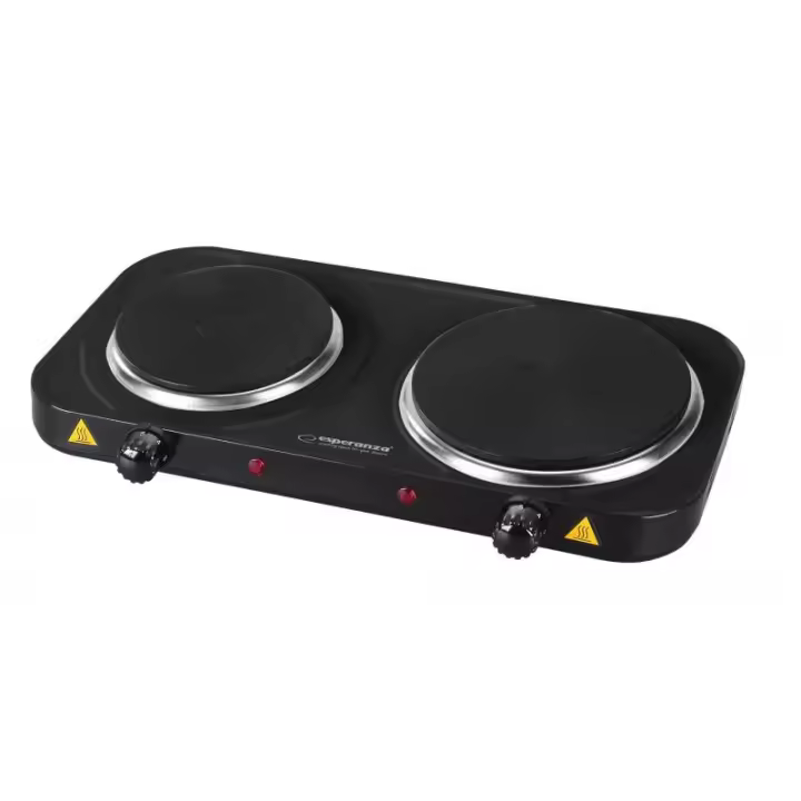 Esperanza EKH014K Cocina eléctrica 2 zonas, Negra - 1