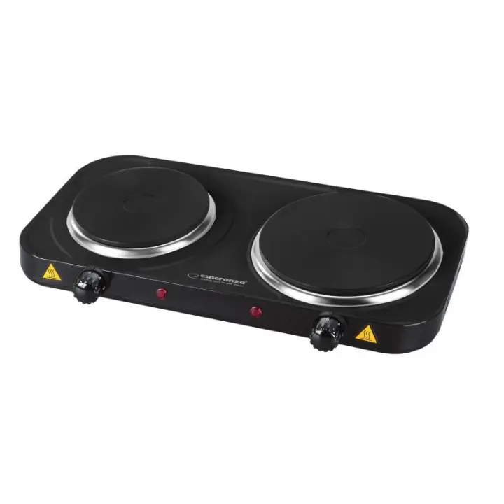 Esperanza EKH014K Cocina eléctrica 2 zonas, Negra - 1