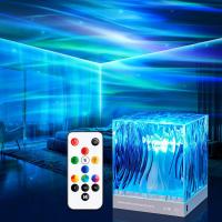 Proyector De Aurora Dinámica Lumière Nocturne Con Ondas De Agua Lámpara De Cristal De 17 Colores Para Sala De Estar Estudio Dormitorio - details 0