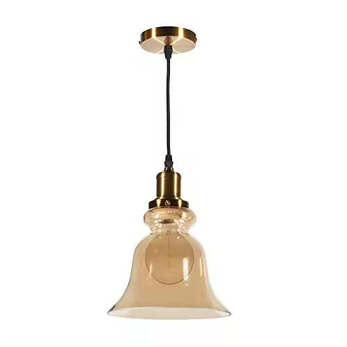 Araña de Cristal con Forma de Trompeta Cable de 200 mm X 200 mm 1 Metro de Largo, Amarillo - 1