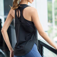 Camiseta Deportiva De Verano Para Mujer Secado Rápido Malla Sin Espalda Casual Versátil Para Yoga Fitness Running - details 2