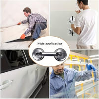 1pc Succión De Vidrio En Vidrio De Aluminio Lifter De Vácuo De Alta Resistencia Para Mover Vidrio/Puerta De Ventana/Tiles/Mirador/Granito Doble Gripper Soplador De Plata - details 3