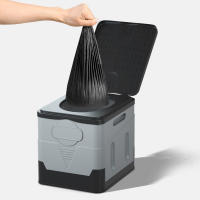 1 Roll 12pcs Saco De Basura Biodegradable Para Camping Viajes Ecológico Y Amigable Con El Medio Ambiente Tipo De Cima Plana - details 8