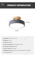 Lámpara De Techo LED Macaron Moderna Para Pasillo Aisles Corredor Escaleras Foyer Balcón Dormitorio Baño Iluminación Interior Fijación Self-Contained Incluye Bombillas - details 9