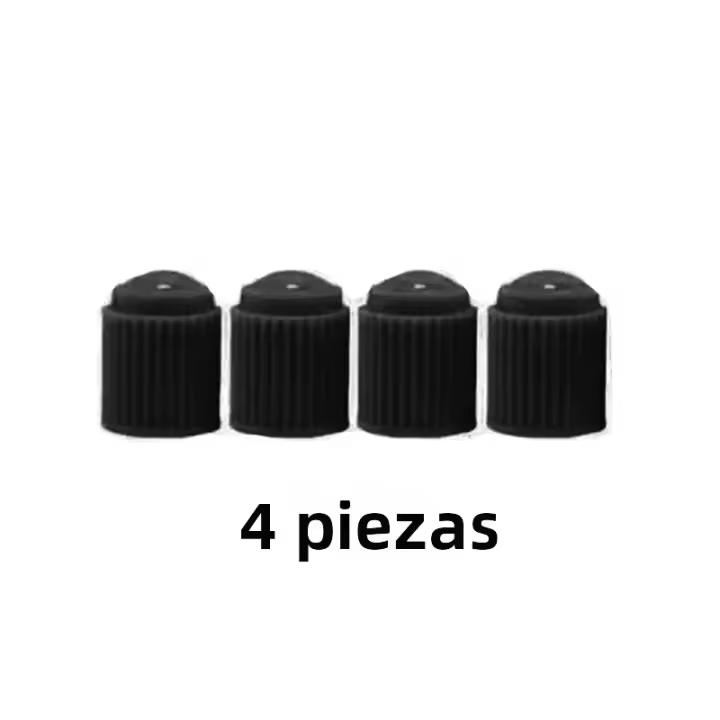 1000/4PCS Tapones De Válvula De Neumático Para Bicicletas Y Motocicletas Negros De Plástico Con Anillo De Sellado O Forma De Domo Protección Contra Polvo - 1