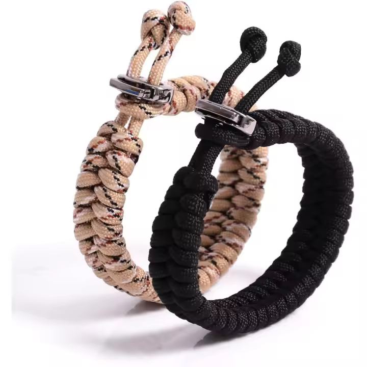 Juego de pulseras de 2 piezas, suficiente supervivencia para Actividades al Aire Libre Como senderismo, camping, montañismo, Viajes. - 1