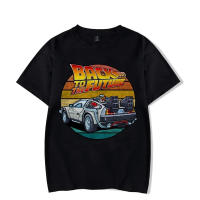 Camiseta De Algodón Para Hombre Con Patrón De Back to the Future Estilizada Casual Y Suelta Para Todas Las Estaciones Cuello En V Sin Capucha - details 3