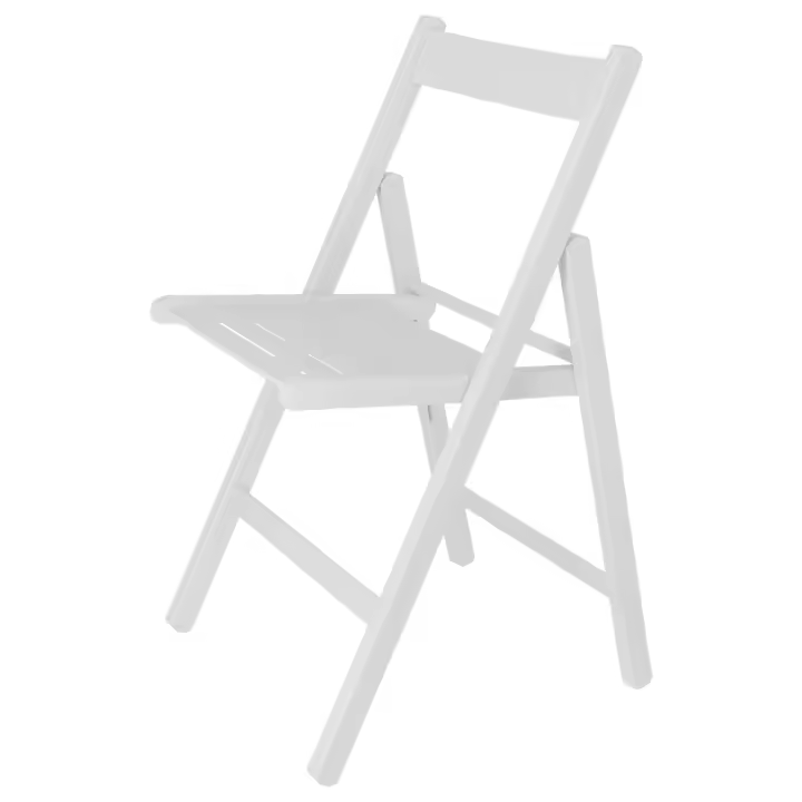 Silla Plegable BAS Wengue de Madera de Haya - L:43 X F:47 X H:79 Cm - 1
