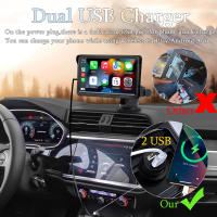 Reproductor Multimedia Para Coche Con CarPlay Y Android Auto Pantalla Táctil De 7 Pulgadas USB AUX Para Cámara Trasera In-Dash - details 3