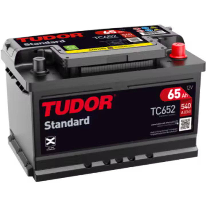 Batería de coche Tudor TC652 Standard. 12V - 65Ah/540A (EN) Caja LB3 - 1