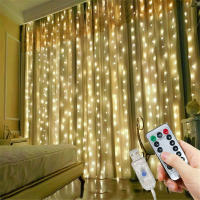 Luces De Encaje LED USB Para Dormitorio Decoración De Navidad Y Boda 3x3/3*2/3*1 Jardín De Hadas Luz De Festón Autocortante - details 1
