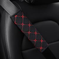 Cubierta De Cinturón De Seguridad Para Coche En Lino Bordado Tejido Transpirable Funda Para Hombro Accesorios De Coche - details 1