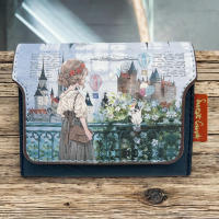 Monedero Sweet Candy C-323  10x8x2 cm  Diseño Vintage en 4 Modelos  3 Compartimentos  Clip de Cierre y Cadena para Llaves  Con Caja de Regalo a Juego - details 5
