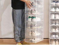 SOMY Organizador de Zapatos de Plástico Transparente Engrosado Caja de Almacenamiento Plegable de 6pcs - details 12