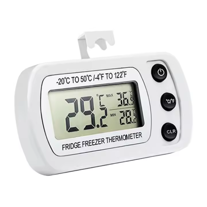 Termómetro Digital Para Nevera Y Cocina Impermeable Con Registro De Máximo Y Mínimo Magnético Y Gancho Para Restaurante Y Hogar - 1