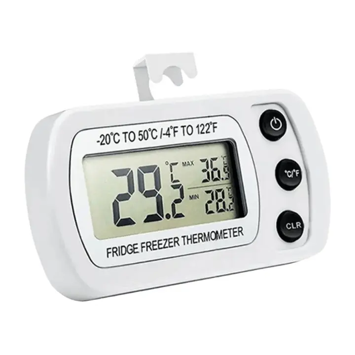 Termómetro Digital Para Nevera Y Cocina Impermeable Con Registro De Máximo Y Mínimo Magnético Y Gancho Para Restaurante Y Hogar - 1
