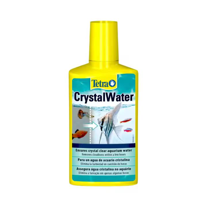 TETRA CRYSTALWATER. Elimina rápidamente y eficazmente las partículas de suciedad que causan el enturbiamiento del agua en tu acuario. Adecuado para todos los acuarios de agua dulce. - 1