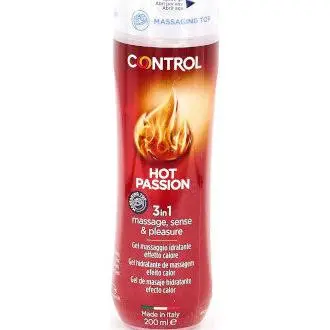 Control Hot Passion Gel Masaje 3 En 1 200Ml - 1