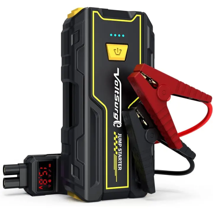 Arrancador de Coches,3000A Arrancador de Baterias de Coche (para 7L Gasolina o 5.5L Diesel),con Dos Salidas - 1