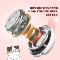 Auriculares Bluetooth 5.0 Con Lámpara De Flash Y Orejas De Gato Para Niñas Soporte TF Card Micrófono Inalámbricos Regalo De Cumpleaños - details 1