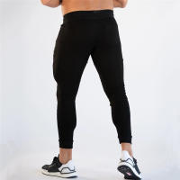 Pantalones De Correr Para Hombre Con Bolsillo Cremallera Pantalones De Fitness Y Gimnasio De Algodón Y Poliéster Talla Verdadera - details 6