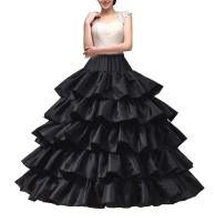 Crinolina Para Mujer Con 4 Aros Y 5 Capas De Volante Suelta Bajo Para Vestido De Baile Y Boda Material De Poliéster - details 1