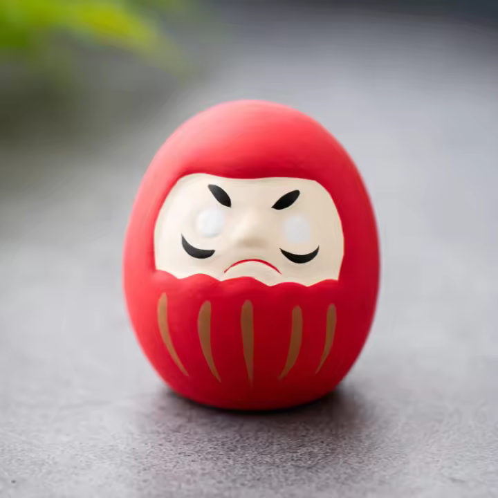 Muñeca De Cerámica Japonesa Daruma Ornamento De Suerte Y Fortuna Decoración De Hogar Miniatura Accesorios Regalos - 1