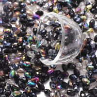 Lote De 30 Piezas De Pendantes De Cristal Lloro 8x12mm Colores Mixtos Para Creación De Joyas DIY Accesorios De Vidrio En Forma De Perla - details 2