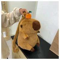 Mochila De Peluche Capybara Kawaii Moda Muñeco De Peluche Bolsa Infantil Mochila De Hombro Mini Bolsa Regalos Para Novia - details 27