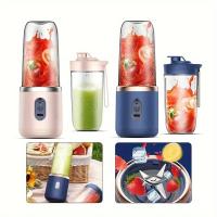 Extractor de Jugo USB Portátil.Recargable · 2 tazas incluidas · 6 cuchillas.Licuado rápido y silencioso · Tapa deportiva.Ideal para viajes, cocina y regalos. - details 6