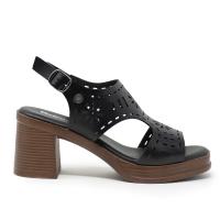 REFRESH 172852 04 Sandalias plataforma mujer 35841 25V SANDALIA T PICADA NEGRO - details 3