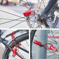 Candado antirrobo para moto y bici, con 2 llaves ,Llavero disco de freno bicicletas , motos , scooters - details 6