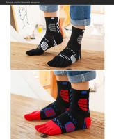 Calcetines De Dedos Deportivos Compresión Absorbentes De Sudor Desodorantes Para Ciclismo Maratón Fitness Outdoor Baloncesto 5 Dedos Hombre - details 1