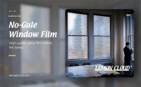 KingnetStore - Vinilo Película Lámina Cristal para Ventanas Privacidad y Protección de Rayo UV Vinilos para Cristales Vidrio Opaco, Estático Anti UV, Vinilo Autoadhesivo Decorativo para Puertas Cristal Baño Cocina Oficina, Electrostático Reutilizable Onda - details 0