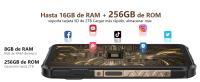 Ulefone Armor X16 Pro 5G Teléfono móvil 16GB+256GB 10360mAh 6,56" Smartphone 64MP 120Hz Android 16 Dual SIM NFC - Negro - details 3