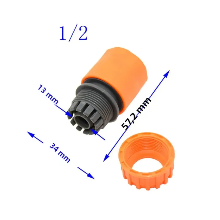 Conector Rápido De Jardín Para Riega 3/4" 1/2” 1” Pulgadas Para Tubo De Agua De 20mm Conector De Agua Para Sprayer - 1