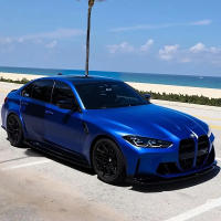 Película De Embalaje Para Coche Premium Mate Cromo Metálico Azul Autoadhesiva Con Válvula De Aire Para DIY Decoración De Automóviles - details 1