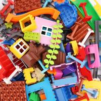 Bloques De Construcción Grandes Casa Arquitectónica Con Ventanas Muros Techo Accesorios De Escena Y Mobiliario Juguete Educativo Para Niños - details 0
