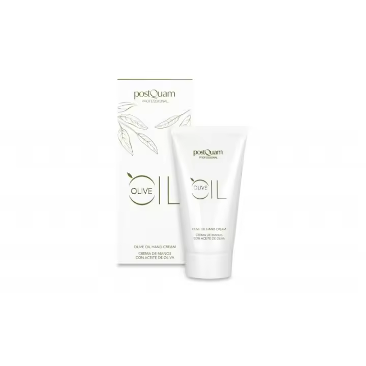 PostQuam - Crema Manos Reparadora Olive - Crema de Manos y Pies con Aceite de Oliva, Urea, Alantoína y Ácido Salicílico - Crema Hidratante de Manos y Pies con Ingredientes Naturales - Suave Emulsión de Color Blanco - 75 ml - 1