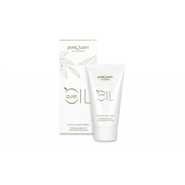 PostQuam - Crema Manos Reparadora Olive - Crema de Manos y Pies con Aceite de Oliva, Urea, Alantoína y Ácido Salicílico - Crema Hidratante de Manos y Pies con Ingredientes Naturales - Suave Emulsión de Color Blanco - 75 ml - 1