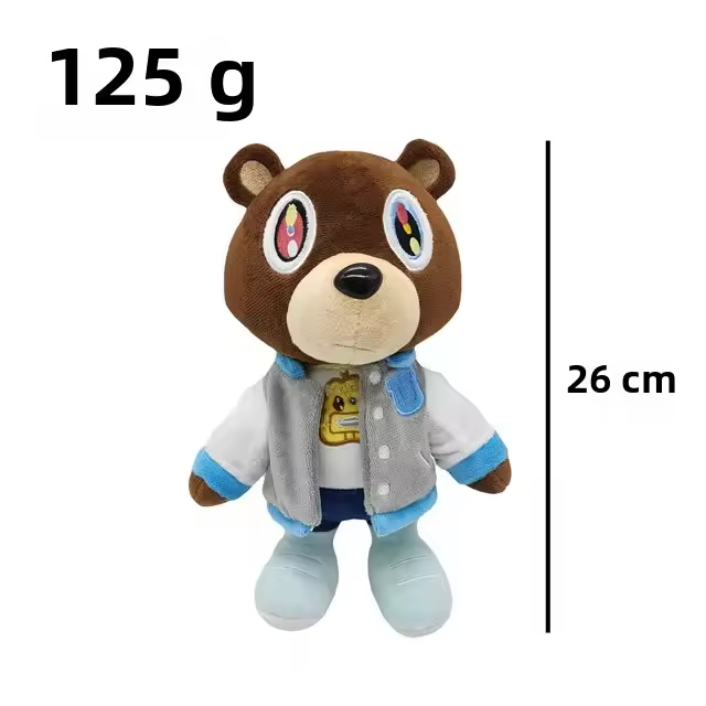 Muñeco De Peluche Kanye 30CM De Alta Calidad Juguete Suave Para Niños Regalo De Cumpleaños Dibujito Famoso Peluche Unisex - 1