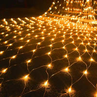 Lámparas De Red De Pesca LED Iluminación Estelar Cadenas Impermeables Guirnalda Para Exterior Decoración De Navidad Jardín Fiesta Boda Xmas - details 5