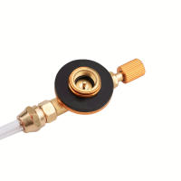 Adaptador De Recarga De Estufa De Gas Para Camping Exterior Propano LPG Con Conector De Tanque Plano Accesorio Metálico Para 3-5 Usarios - details 6