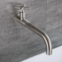 Grifo De Baño Individual De Niquel Pulido Para Pared Grifo De Escobilla Giratorio Accesorios De Baño Montaje En Pared - details 0