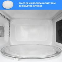 Anakel Home Recambio Plato Giratorio de Microondas Liso con 27,2cm de Diámetro Exterior I Universal I Vidrio Resistente Reforzado I Fácil Instalación I - details 0