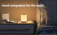 Lámpara de noche, luz nocturna LED para mesita de noche, brillo y color ajustables, 10 colores y 3 modos a elegir, carga USB, lámpara de mesa con función de temporizador, luz nocturna portátil - details 2